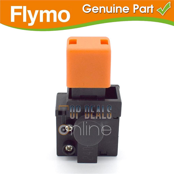GENUINE Flymo Lawnmower Orange On Off Switch - 250v 8A Easi Glide, Hover Compact, Glide Master