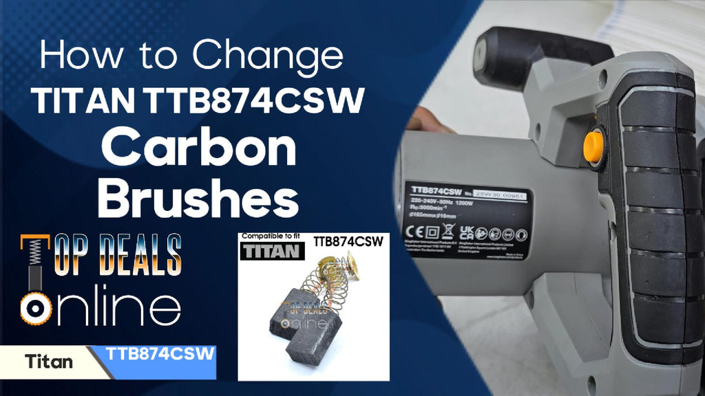How to Change Carbon Brushes on a Titan TTB874CSW Circular Saw