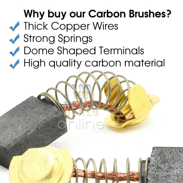 Carbon Brushes for TITAN TTB653SDS SDS Plus Hammer Drill 1500w Original Quality