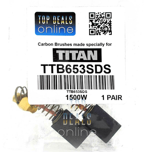 Carbon Brushes for TITAN TTB653SDS SDS Plus Hammer Drill 1500w Original Quality