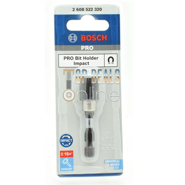 Bosch Quick Release Screwdriver Magnetic Bit Holder 60mm Pro Impact Control