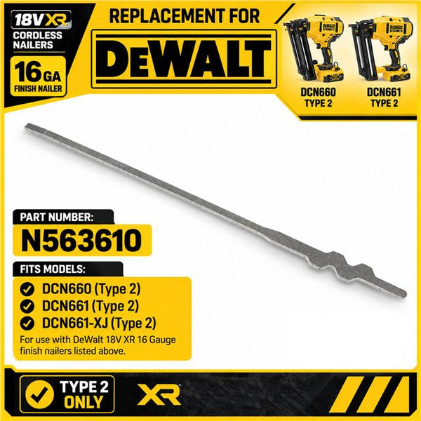 Driver Blade Firing Pin For DeWalt DCN660 DCN661 Type 2 Nailers 16GA N563610