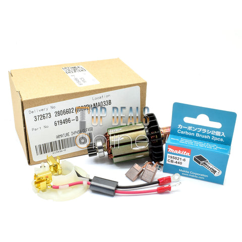 Makita Armature Brush Holder & Carbon Brushes CB440 DHP458 BHP458 DDF458 BDF458