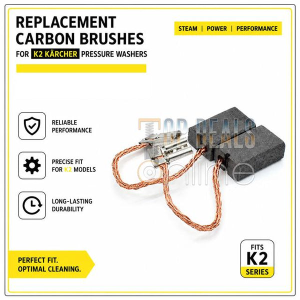 Carbon Brushes for Karcher K2 Pressure Washer Motors K2.360M - Read Description
