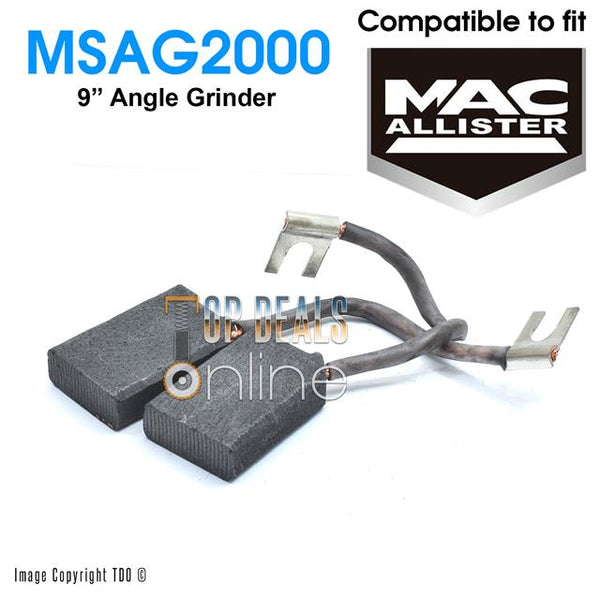 Carbon Brushes for MacAllister MSAG2000C 9" Angle Grinder 2000w 240v⭐Made in EU⭐