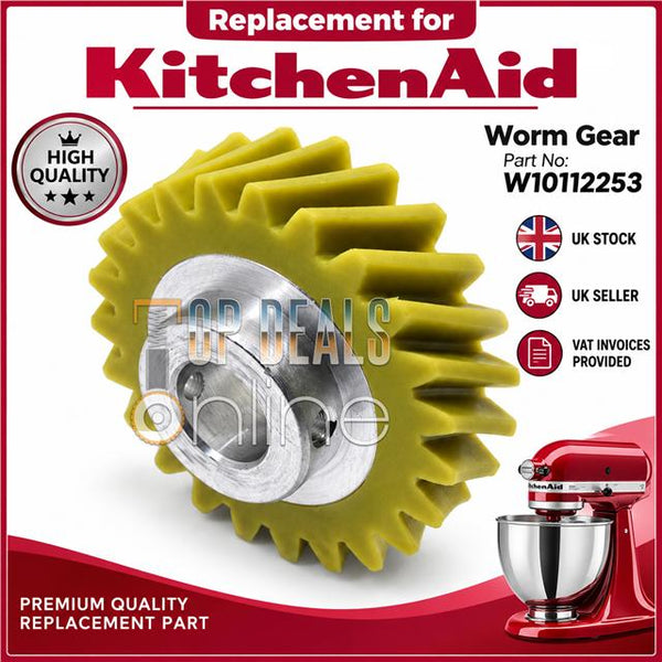 Replacement Worm Gear for KitchenAid W10112253 WPW10112253 4162897 K45 K5 KSM150