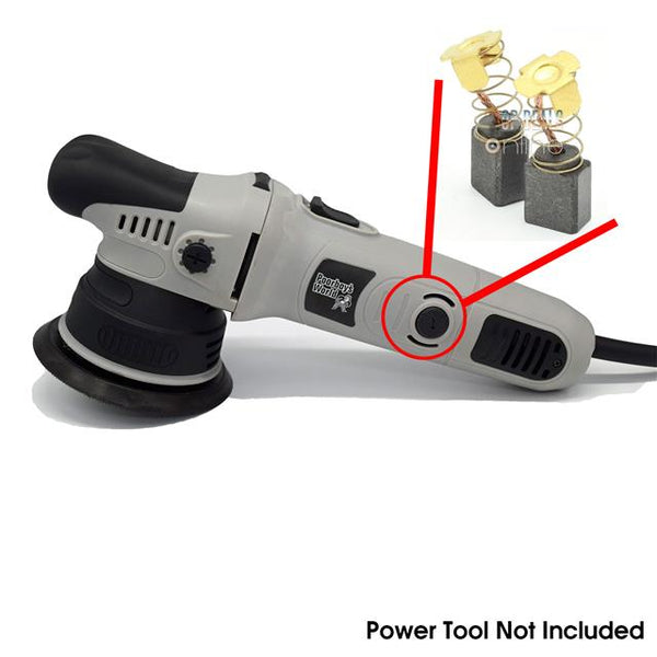 Carbon Brushes for Poorboy's World DA-1000 Dual Action Polisher 1000w 240v