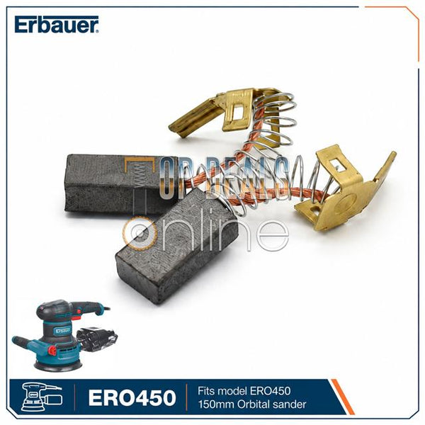 Original Carbon Brushes for Erbauer ERO450 150mm Orbital Sander 240V