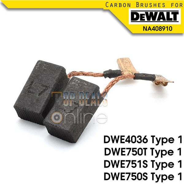 Dewalt DWE4036 Carbon Brushes for DWE750T DWE751S DWE750S Angle Grinders