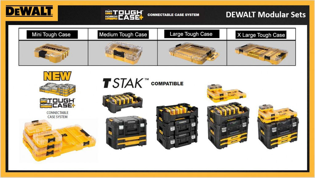 Tstack Adapter Dewalt TSTAK Mini Medium Cases ToughCase+ Stackable Accessory 25mm Bit