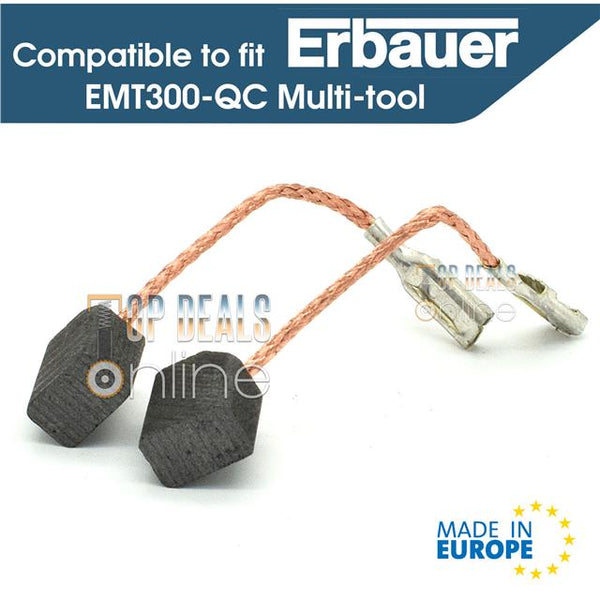 Carbon Brushes for Erbauer EMT300-QC Multi-tool 220-240V - Made in the EU