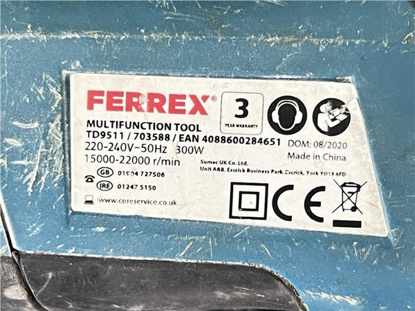 Carbon Brushes for Ferrex TD9511 Multi Tool 230v 300w