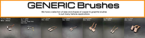 Generic Copper Carbon brushes for Vehicle applications