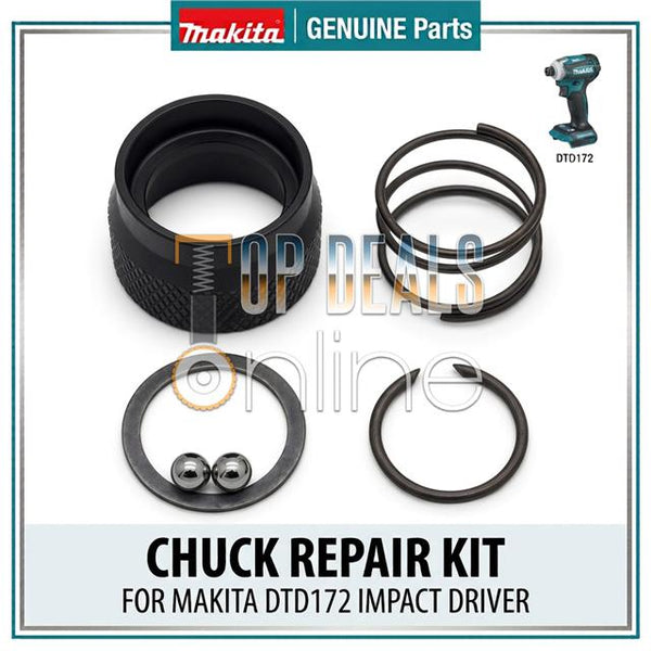 Genuine Makita DTD172 XDT19 Impact Driver Chuck Bit Holder Kit 327783-0 6 Pieces