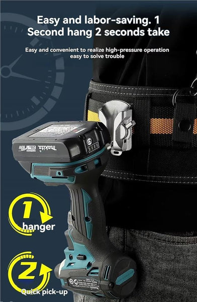 Belt Hook for Makita DTD152 Cordless Power Tools Holder Quick Release Aluminium