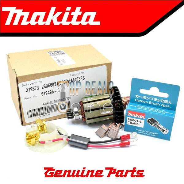 Makita Armature Brush Holder & Carbon Brushes CB440 DHP458 BHP458 DDF458 BDF458