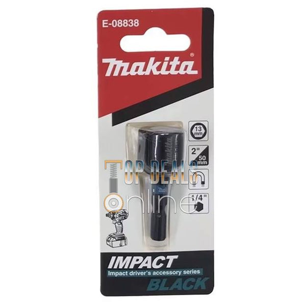 Makita Nut Setter 13mm Impact Black Magnetic Nut Driver 1/4" Hex Shank 50mm