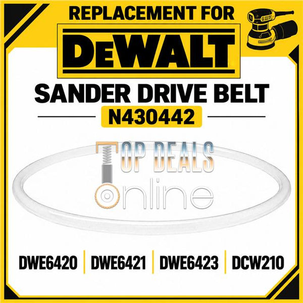 Replacement Sander Drive Belt for DeWalt N430442 DWE6420 DWE6421 DWE6423 DCW210N