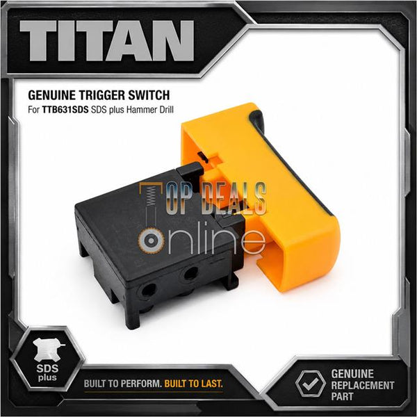 GENUINE Titan TTB631SDS Trigger Switch for ScrewFix SDS Plus Hammer Drill 240v