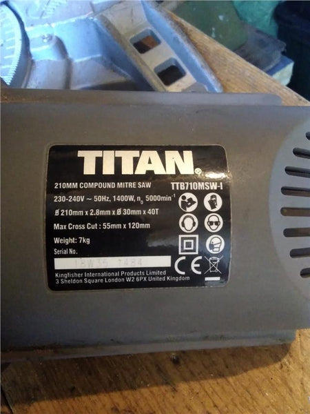 Carbon Brushes for Titan TTB210MSW-I 210mm Sliding Mitre Saw 240v