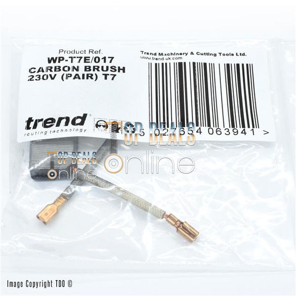 Carbon Brushes for Trend Router T7 T7EK 230v 2100W GENUINE - WP-T7E/017