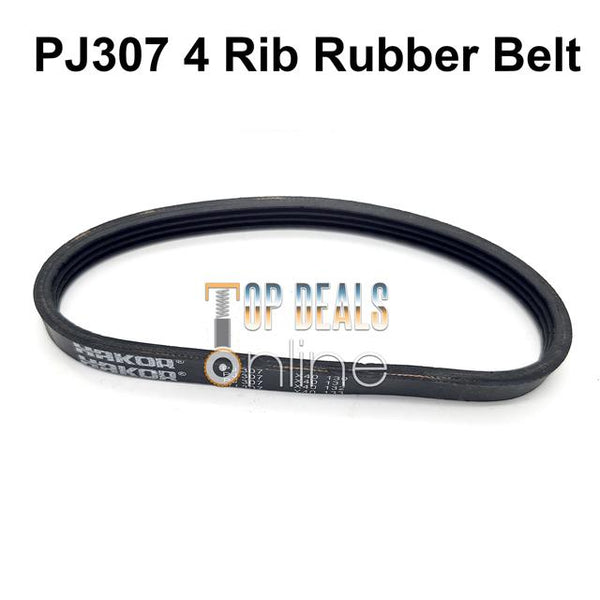 Generic 4PJ307 4 Rib Rubber Drive Belt Transmission for Air Compressors Conveyor