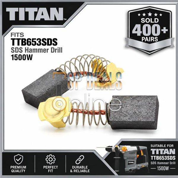 Carbon Brushes for TITAN TTB653SDS SDS Plus Hammer Drill 1500w Original Quality
