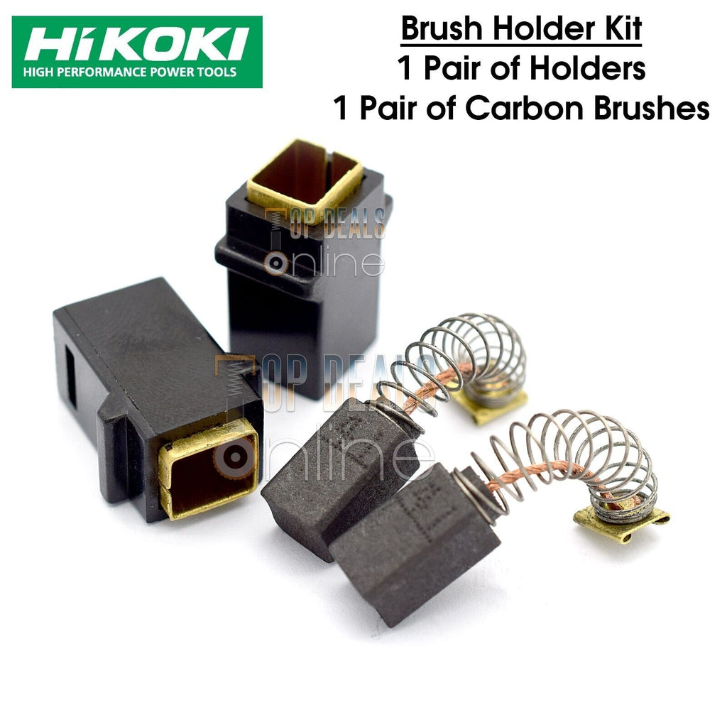 Carbon Brushes For Hitachi DV 21V Drill – Replacement Set, Size 6.5x7.5x12mm (2.6x3.0x4.7")