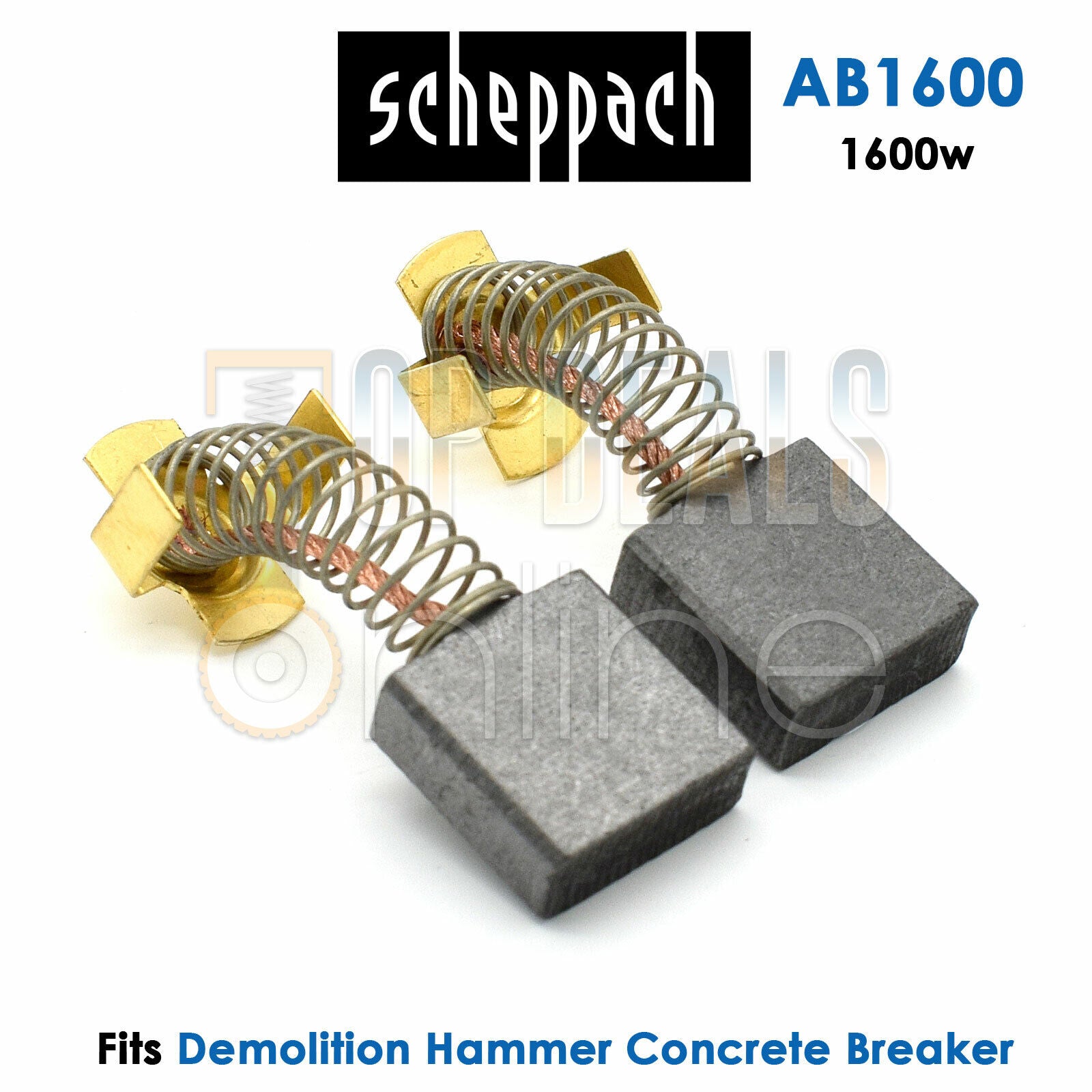 Carbon Brushes for Scheppach AB1500 AB1600 AB1700 Demolition Concrete Breakers