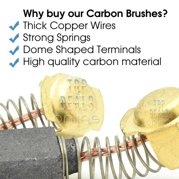 Carbon Brushes for Dewalt DWE560 DWE550 Circular Saws N179042 240v