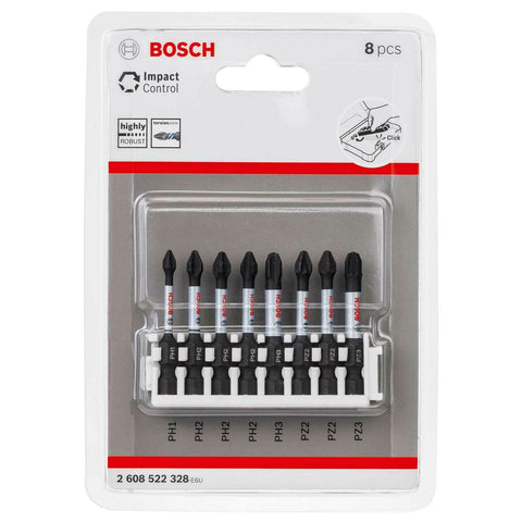 Bosch 50mm Mix Set PH1 PH2 PH3 PZ2 PZ3 Screwdriver Bits Impact Control