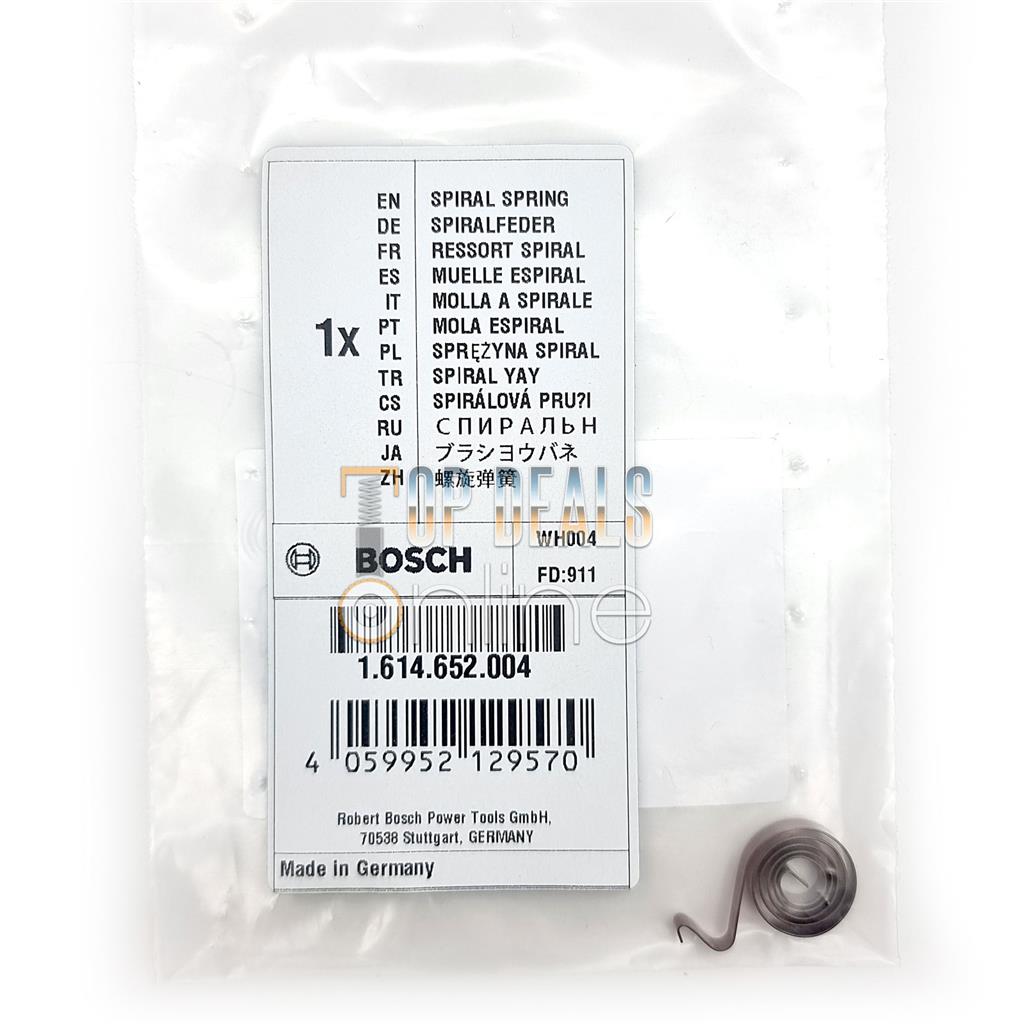 Bosch Carbon Brush Spiral Spring GBH 5-38 D GBH 5-40 DE GBH 11 DE GSH