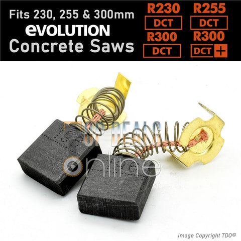 Carbon Brushes for Evolution Electric Concrete Saw R230DCT R255DCT R300DCT +