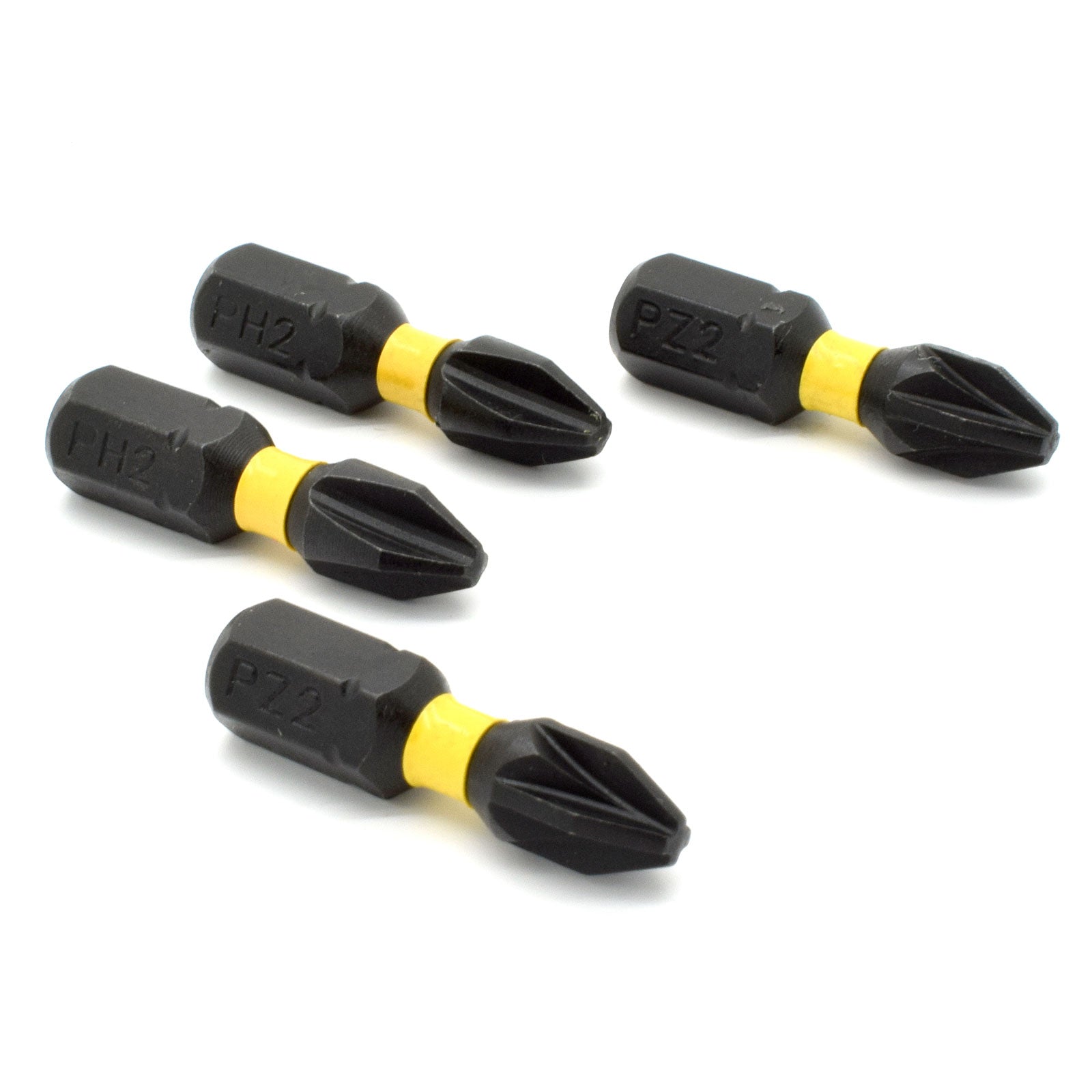 DeWALT PH2x2 PZ2x2 Extreme Impact Torsion Screwdriver Bits 25mm x4 Bits